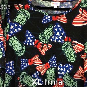 NWT XL LuLaRoe Americana Irma